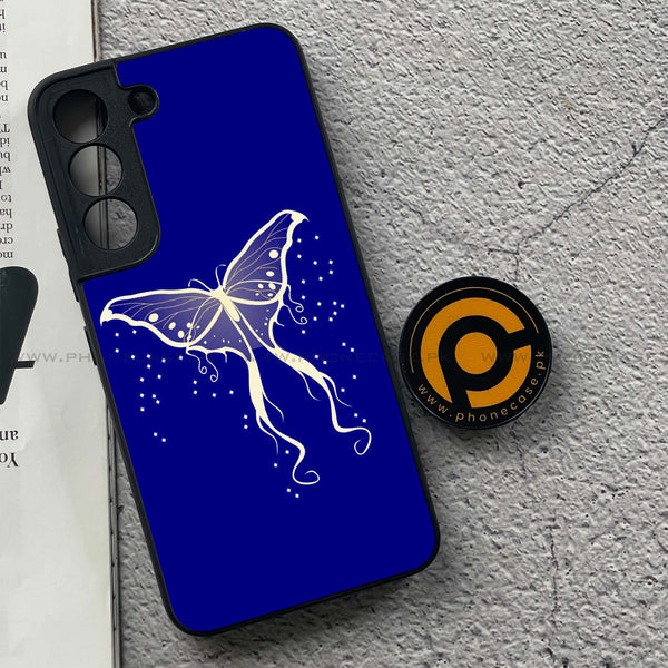 Samsung Galaxy S22 - Butterflies Design Series - Premium Metal Printed soft Bumper shock Proof Case