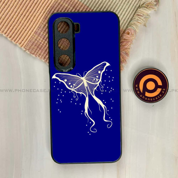 Infinix Hot 60i - Butterflies Design Series - Premium Metal Printed soft Bumper shock Proof Case