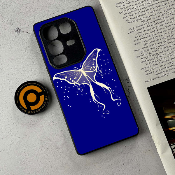 Infinix Note 50 - Butterflies Design 1  - Premium Metal Printed Soft Bumper Shockproof Case CS-41230