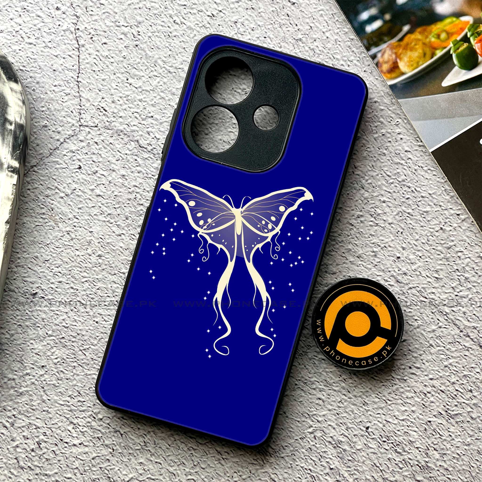 Oppo A3 2024 -Butterflies Design Series - Premium Printed Metal soft Bumper shock Proof Case