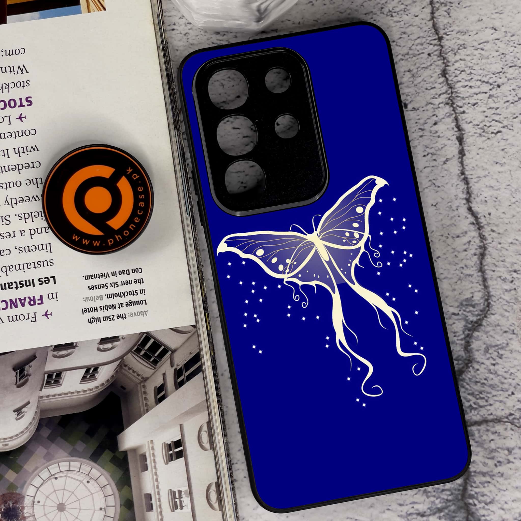 Vivo Y29 4G - Butterflies Design Series - Premium Metal Printed soft Bumper Shock Proof Case