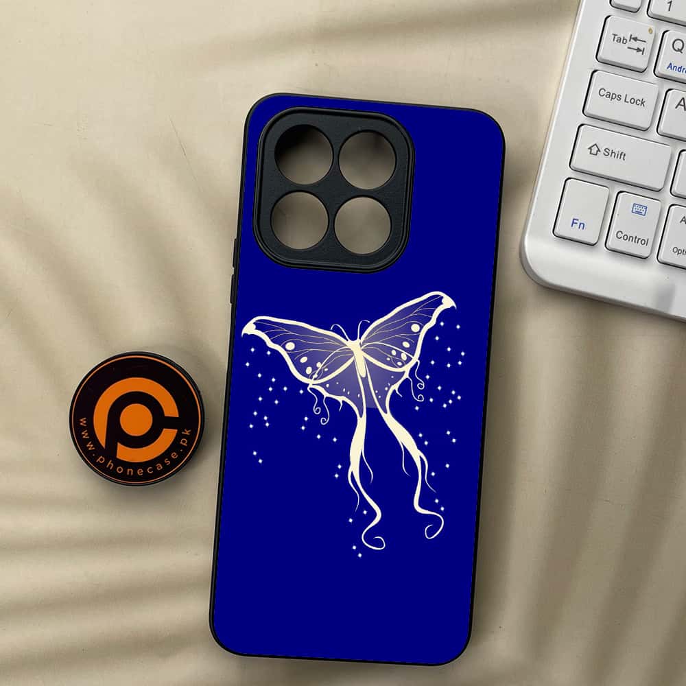 Honor X5b Plus - Butterflies Design Series - Premium Metal  Printed soft Bumper shock Proof Case