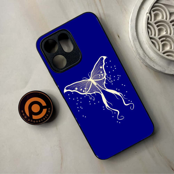 Oppo Reno 14F - Butterflies Design Series - Premium Metal Printed Soft Bumper Shockproof Case