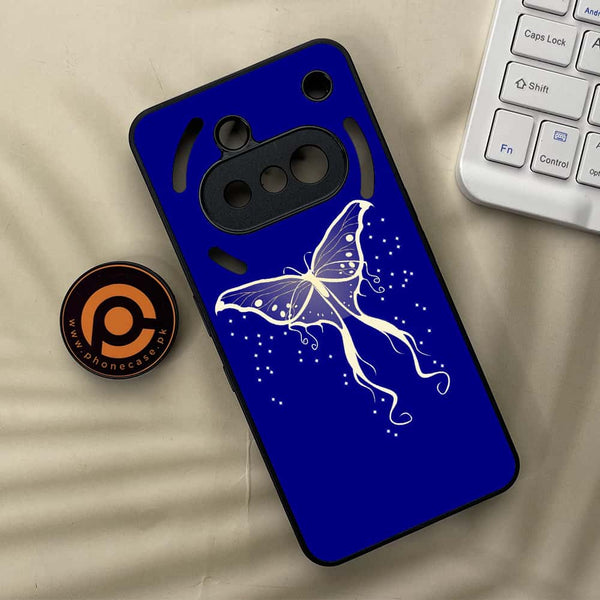 Nothing Phone 3a - Butterflies Design Series - Premium Metal  Printed soft Bumper shock Proof Case