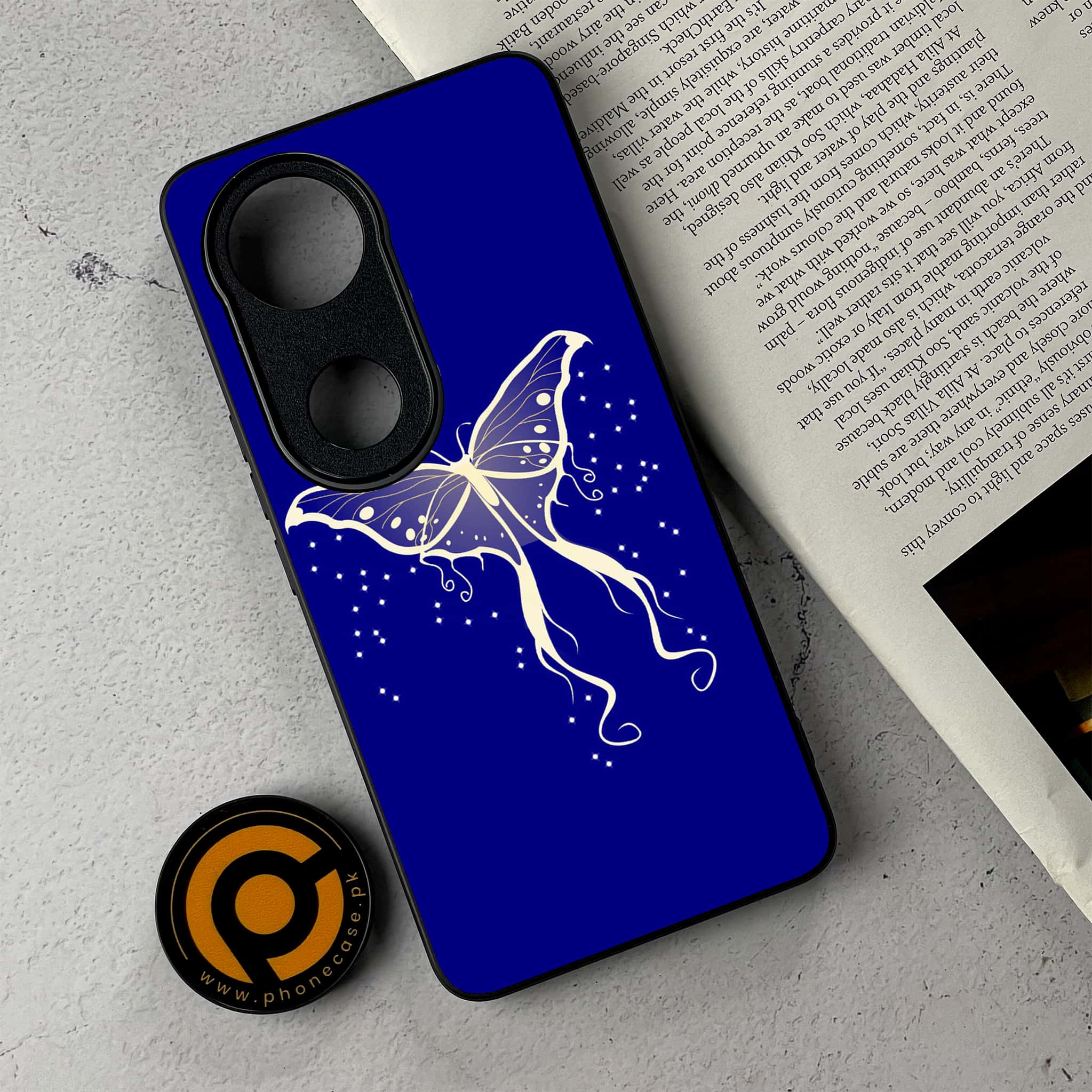 Vivo V50 - Butterflies Design - Premium Metal Printed Soft Bumper Shockproof Case