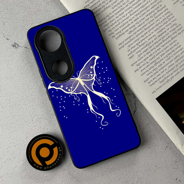 Vivo V50 - Butterflies Design - Premium Metal Printed Soft Bumper Shockproof Case