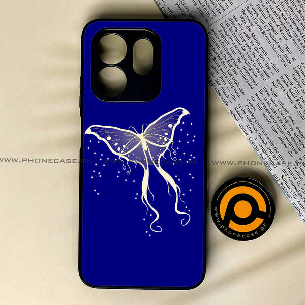 Infinix Hot 50i - Butterflies Design - Premium Printed Glass soft Bumper shock Proof Case