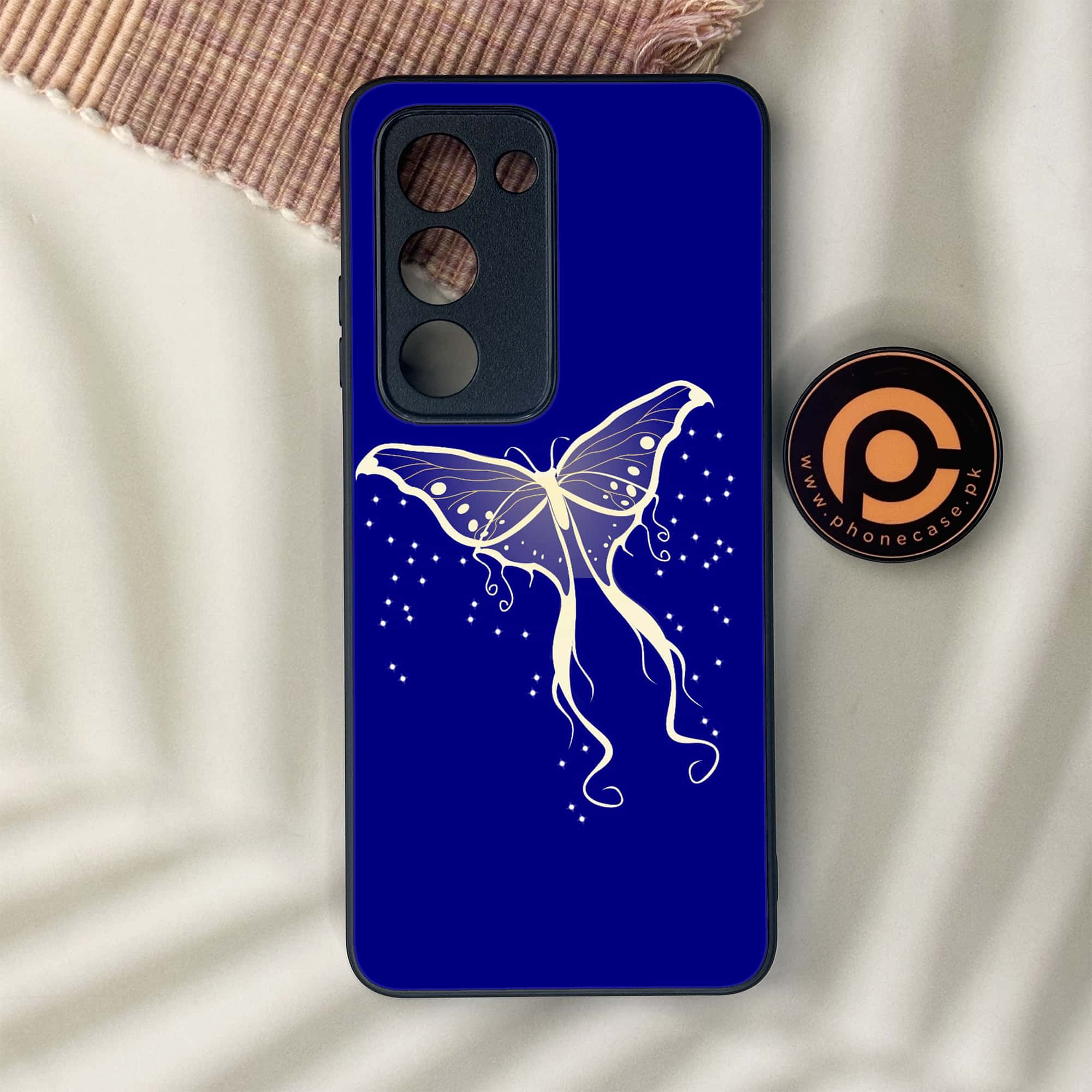 Oppo A5 2025 - Butterflies Design Series - Premium Metal Printed soft Bumper shock Proof Case