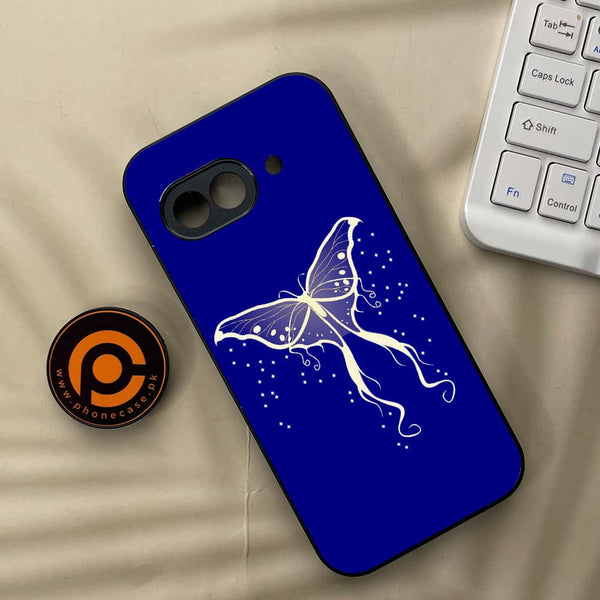 Google Pixel 9a - Butterflies Design Series - Premium Metal Printed soft Bumper Shock Proof Case