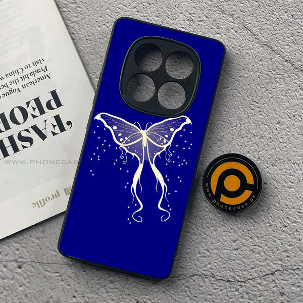 Redmi Note 14 Pro Plus 5G - Butterflies Design Series - Premium Printed Glass soft Bumper shock Proof Case
