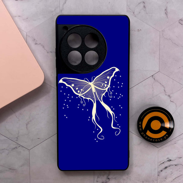 OnePlus 12R - Butterflies Design Series - Premium Metal Printed soft Bumper shock Proof Case
