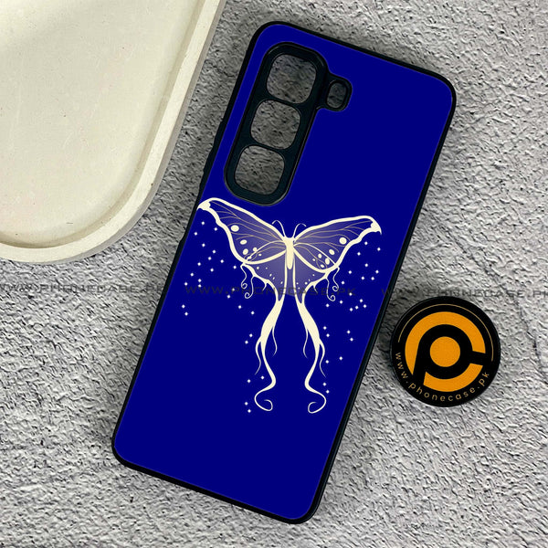 Infinix Hot 50 4G - Butterflies Design Series - Premium Printed Glass soft Bumper shock Proof Case