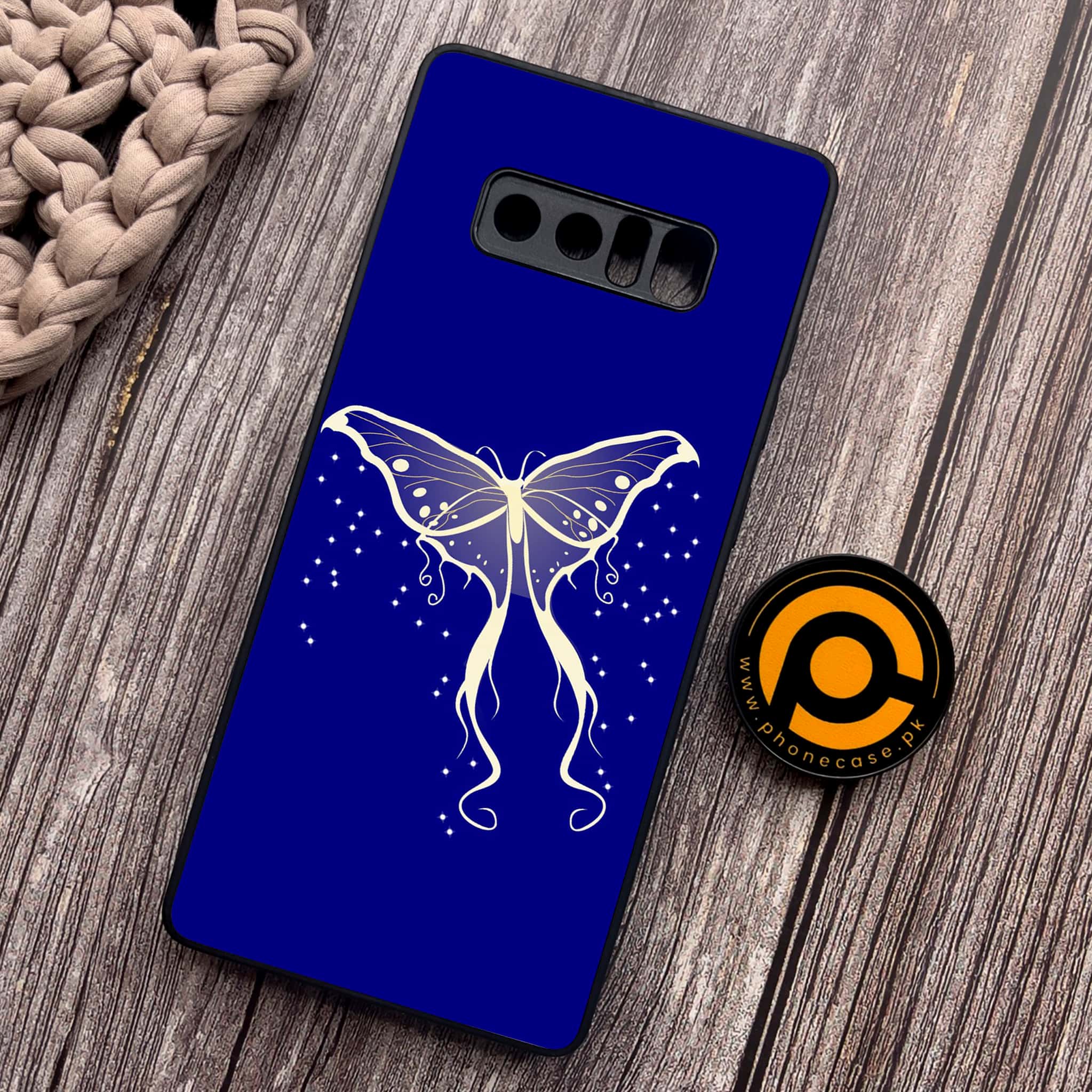 Samsung Galaxy Note 8 - Butterflies Design Series - Premium Metal Printed soft Bumper shock Proof Case