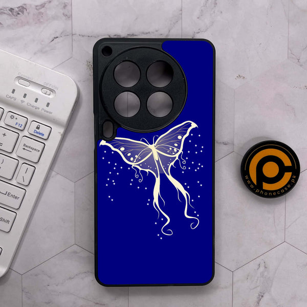 Tecno Camon 30 Premier - Butterflies Design Series - Premium Metal Printed soft Bumper shock Proof Case