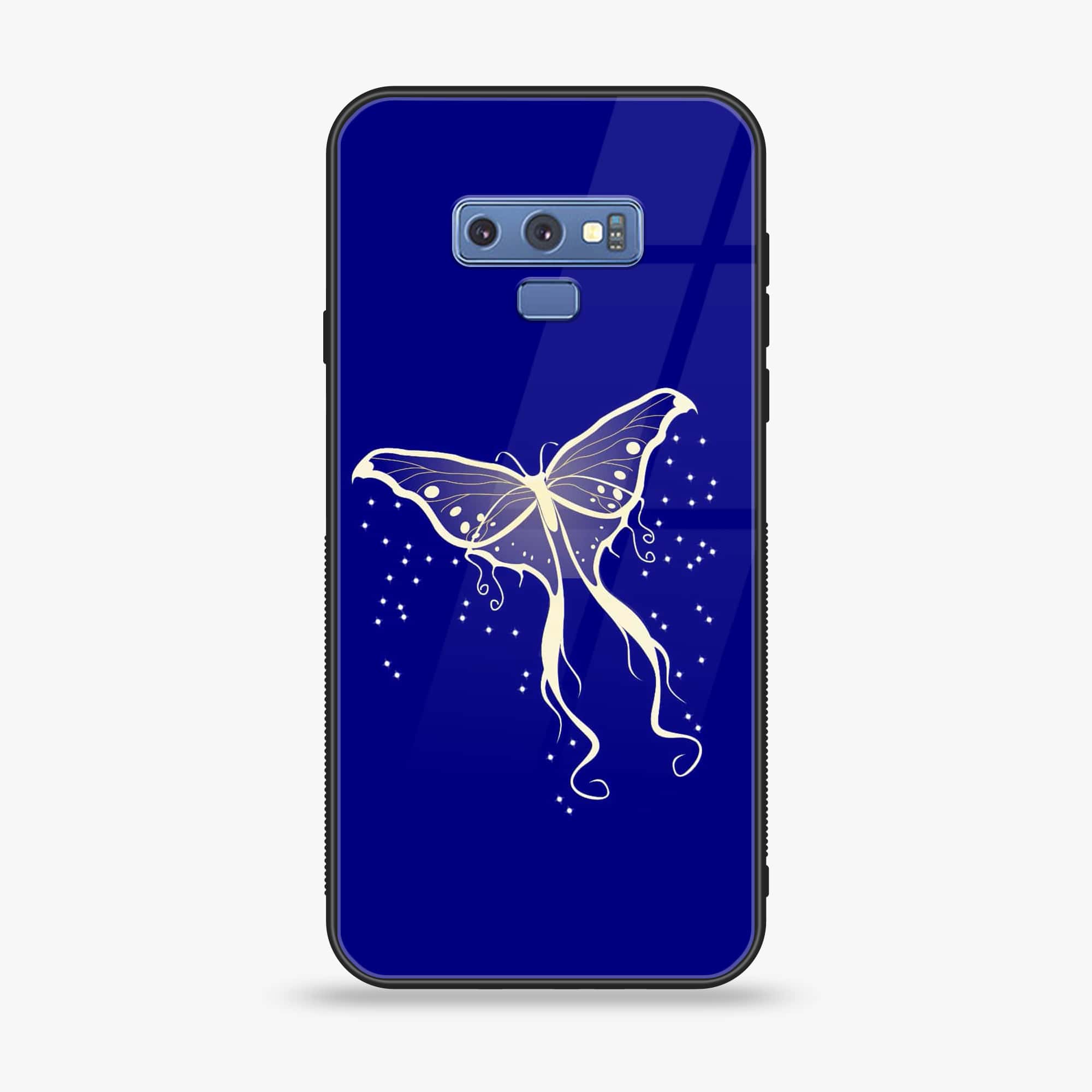 Samsung Galaxy Note 9 - Butterflies Design Series - Premium Printed Glass soft Bumper shock Proof Case