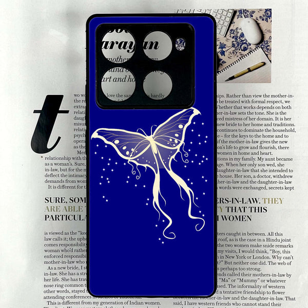 Infinix Note 40 Pro Plus - Butterflies Design Series - Premium Metal Printed soft Bumper shock Proof Case