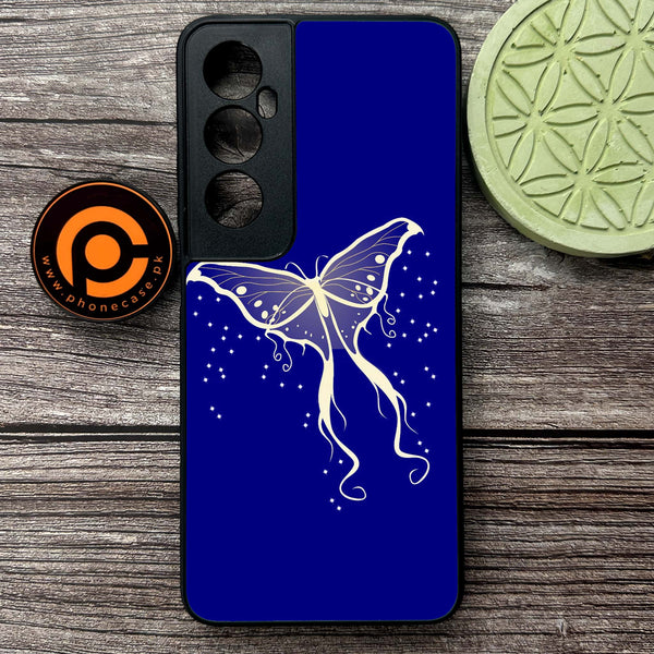 Realme C65  - Butterflies Design Series - Premium Metal Printed soft Bumper shock Proof Case