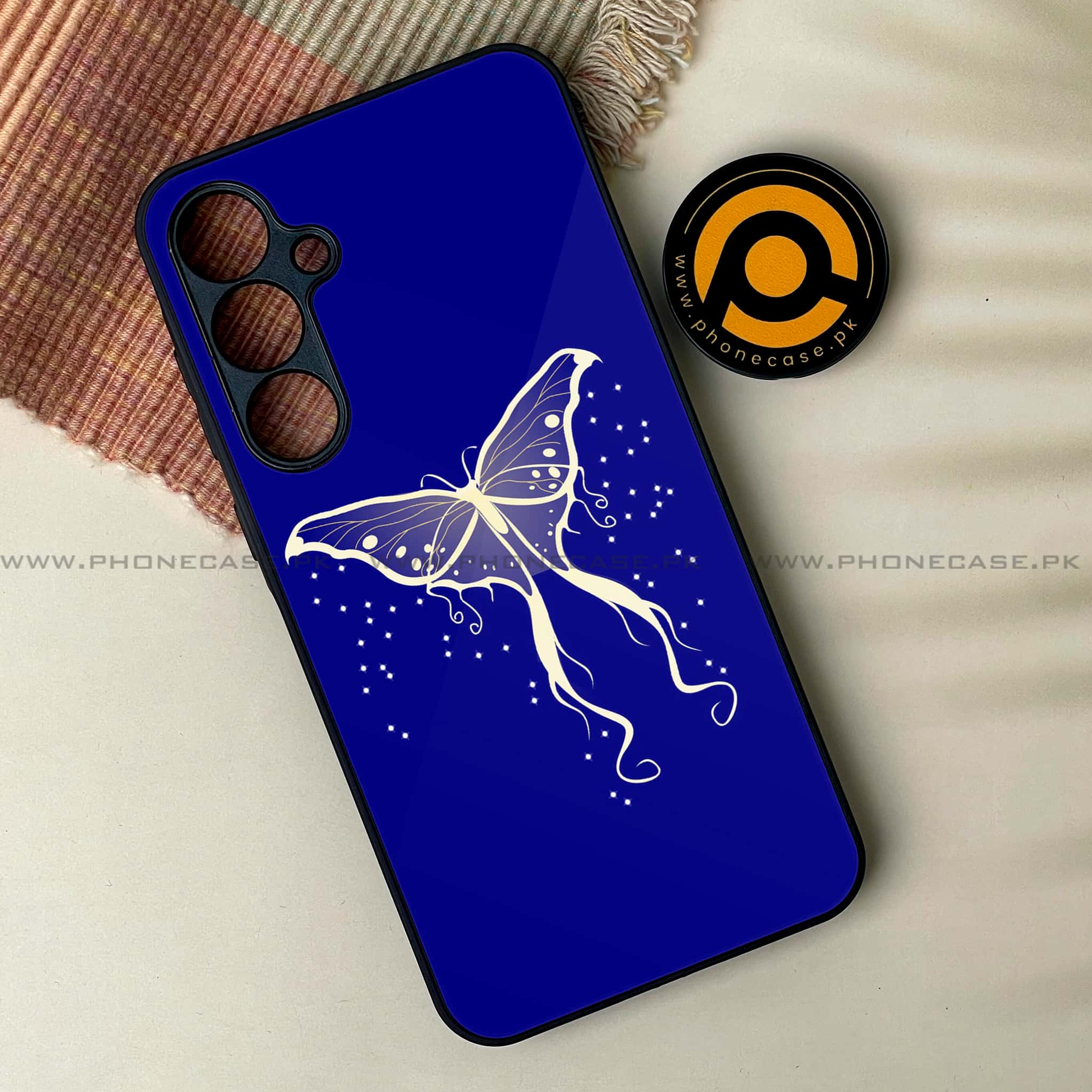 Samsung Galaxy A25 - Butterflies Design - Premium Printed Glass soft Bumper shock Proof Case
