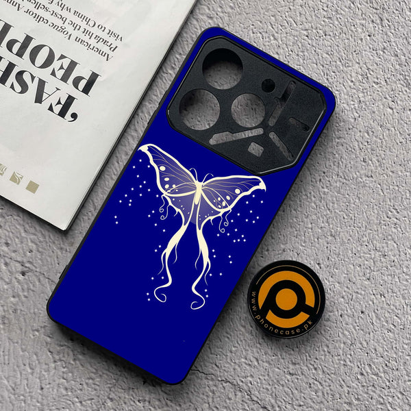 Tecno Pova 6 Neo - Butterflies Design Series - Premium Metal  Printed soft Bumper shock Proof Case