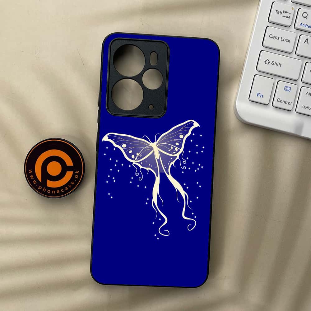 Realme 14 5G - Butterflies Design Series - Premium Metal Printed soft Bumper Shock Proof Case