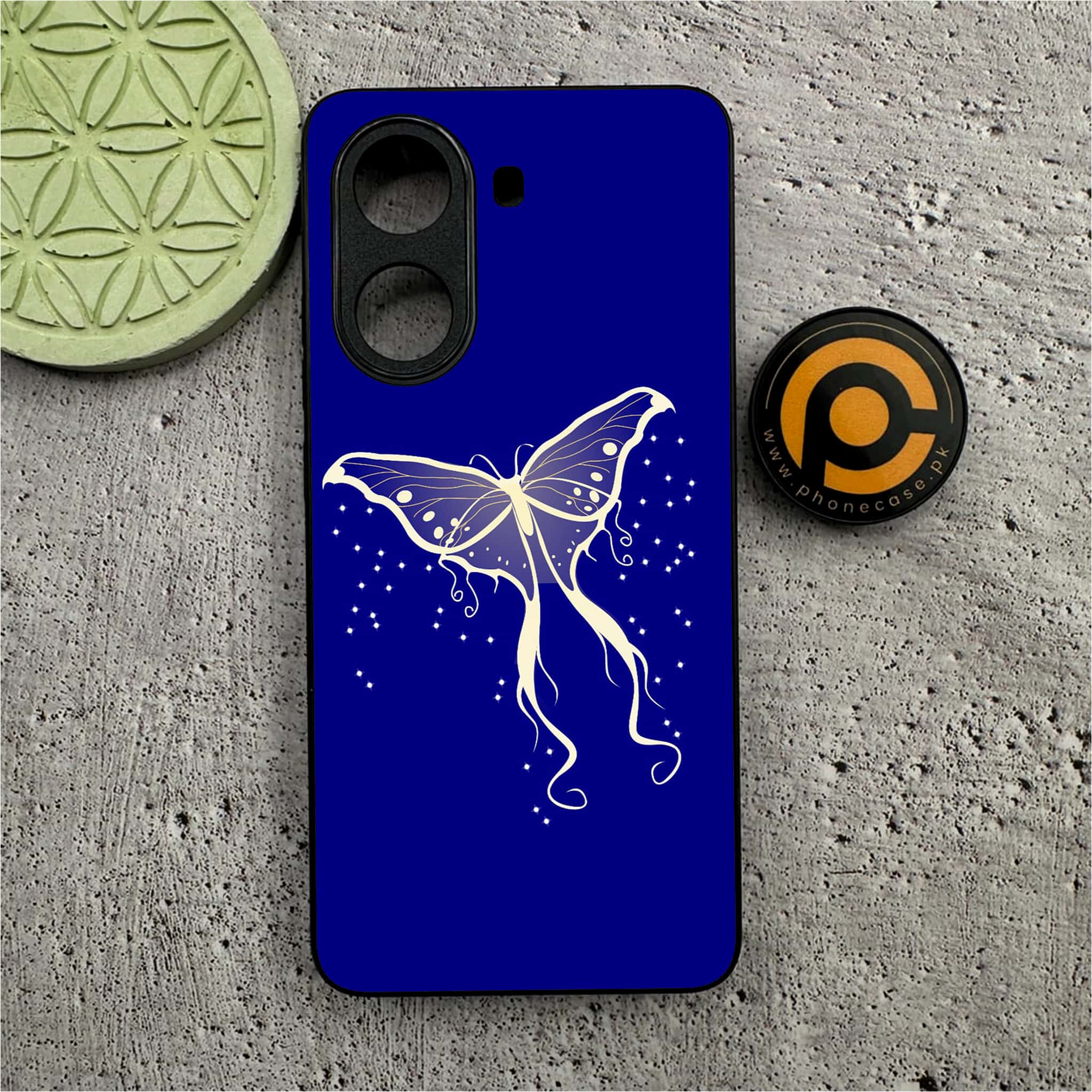 Xiaomi Poco X7 Pro 5G - Butterflies Design Series - Premium Metal  Printed soft Bumper shock Proof Case
