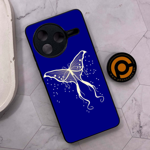 Xiaomi Poco F7 Pro 5G - Butterflies Design Series - Premium Metal Printed soft Bumper shock Proof Case