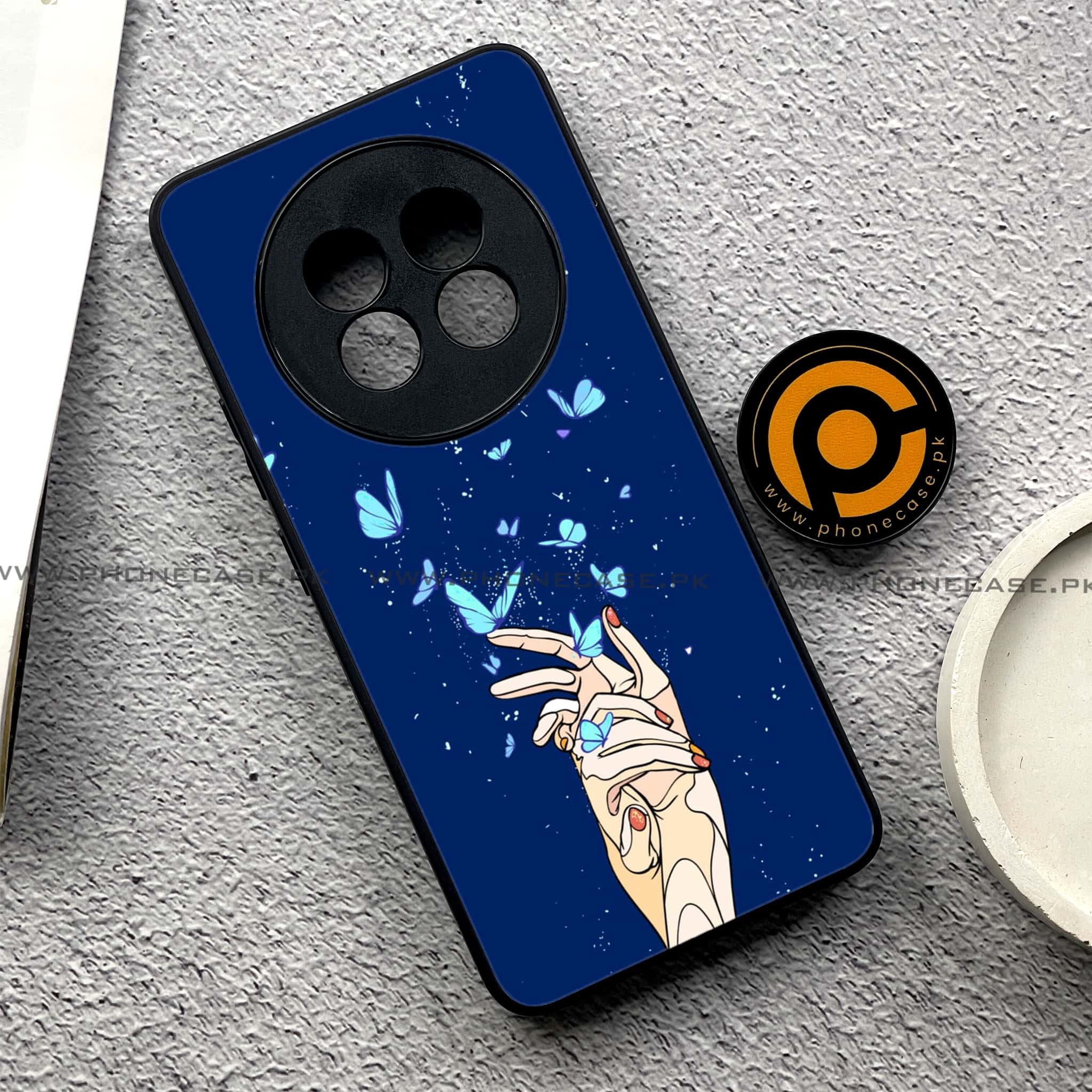 Realme 13 Pro Plus - Butterflies Design - Premium Printed Metal soft Bumper shock Proof Case
