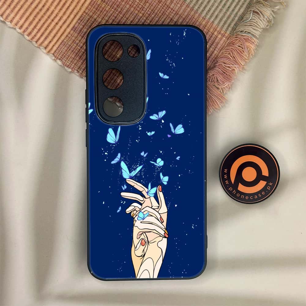 Tecno Spark 40 Pro Plus - Butterflies Design Series - Premium Metal Printed soft Bumper shock Proof Case