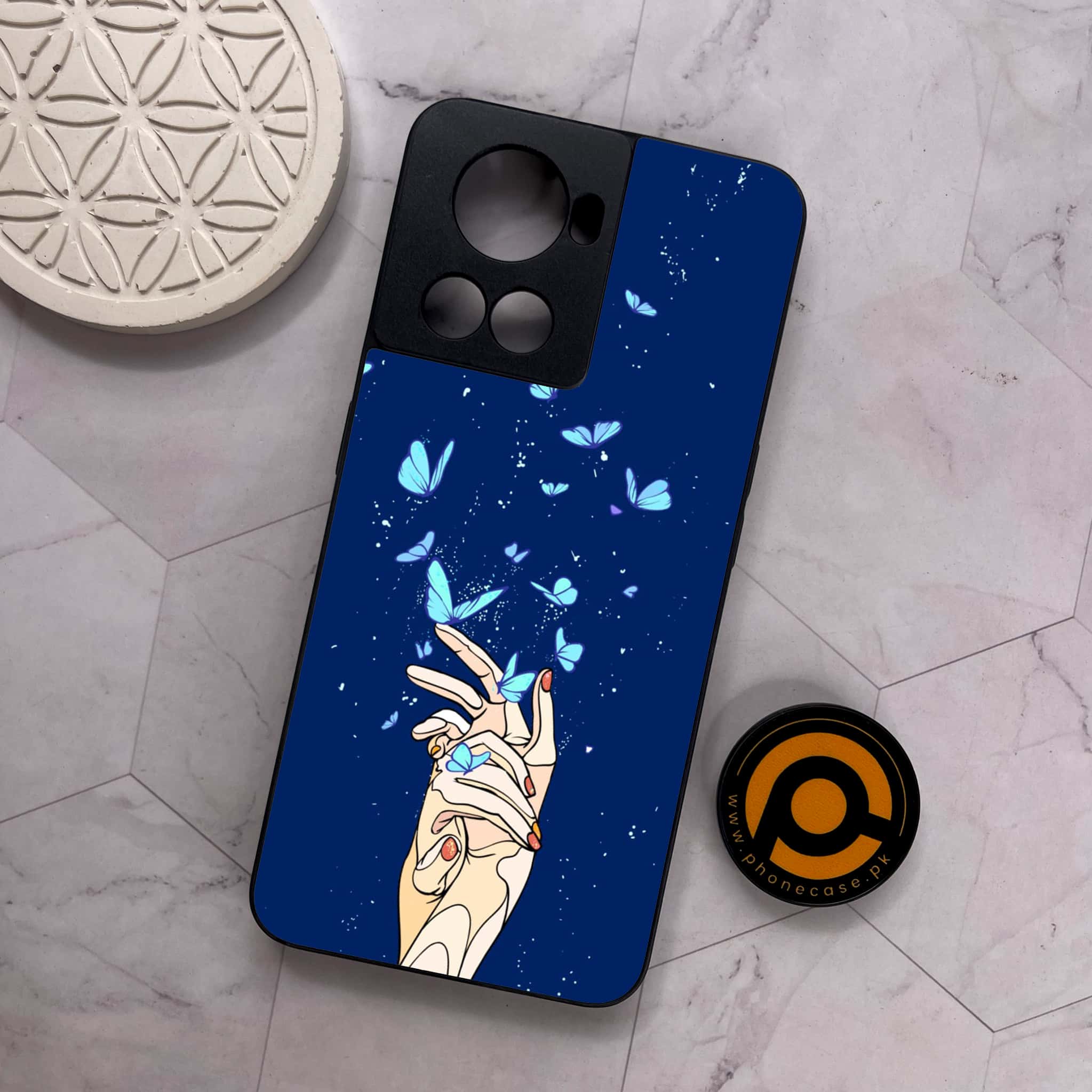 OnePlus 10R - Butterflies Design - Premium Metal Printed soft Bumper shock Proof Case