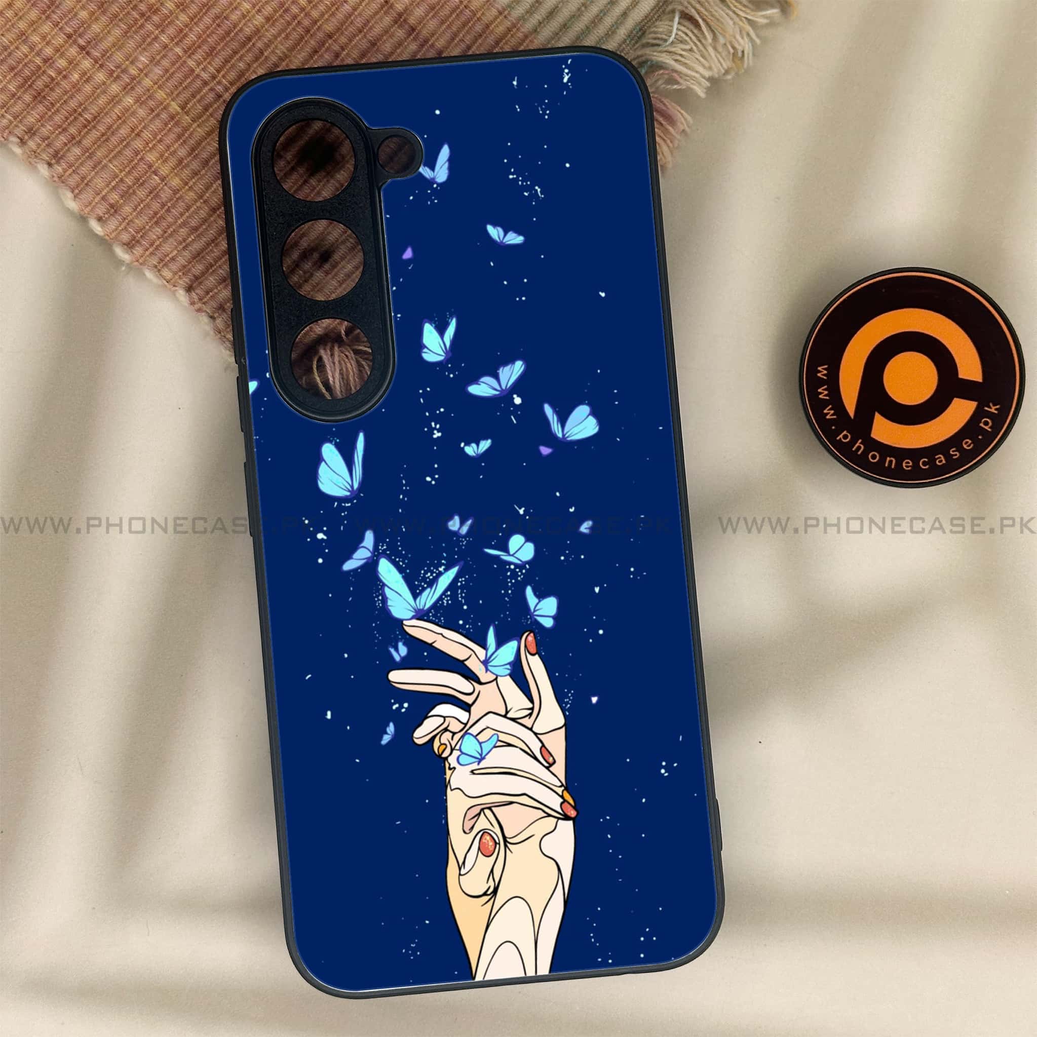 Tecno Spark 40 Pro - Butterflies Design Series - Premium Metal Printed soft Bumper shock Proof Case