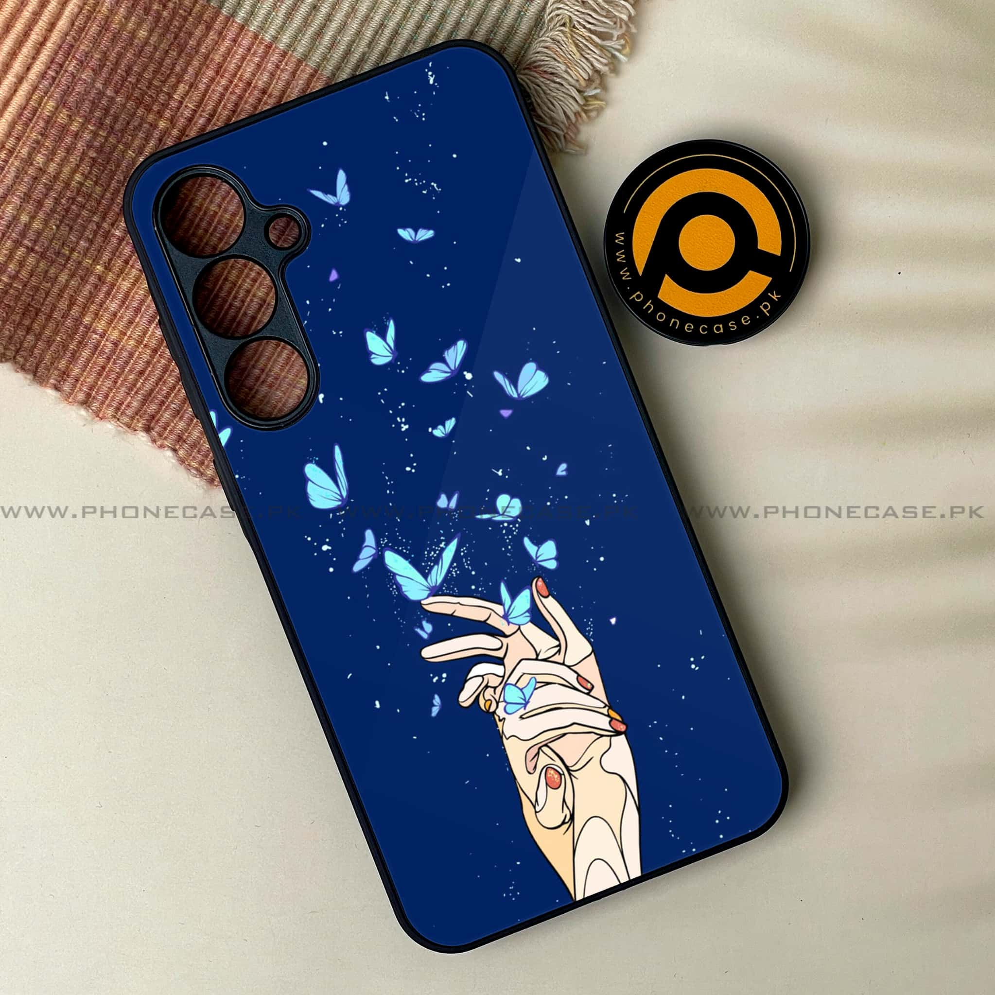 Samsung Galaxy A25 - Butterflies Design - Premium Printed Glass soft Bumper shock Proof Case