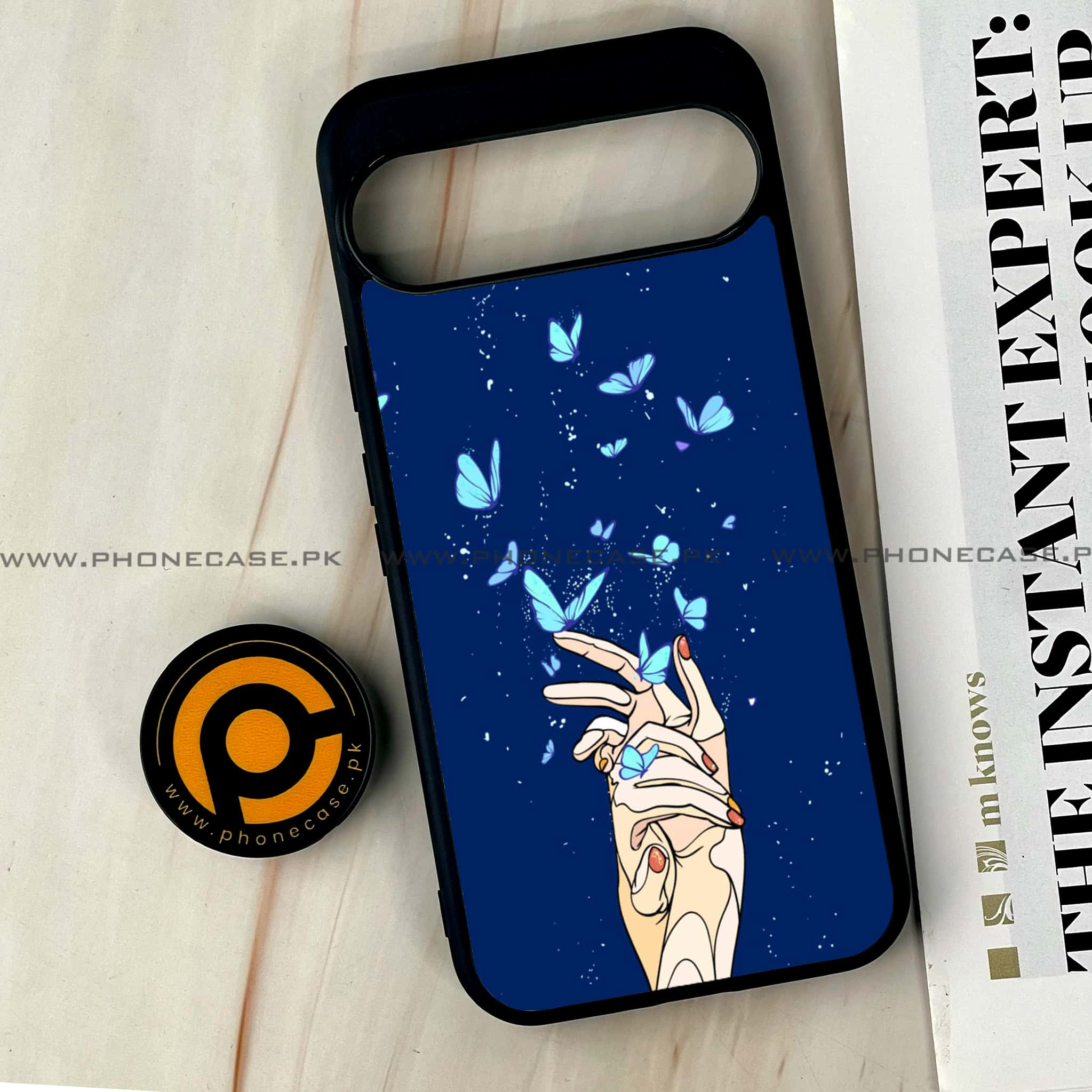 Google Pixel 9 Pro XL - Butterflies Design Series - Premium Printed Glass soft Bumper shock Proof Case