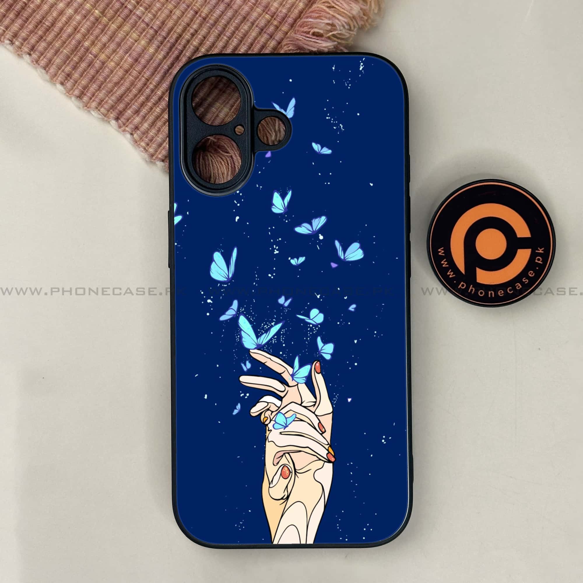 Butterflies Design- Premium Printed Metal soft Bumper shock Proof Case All Models