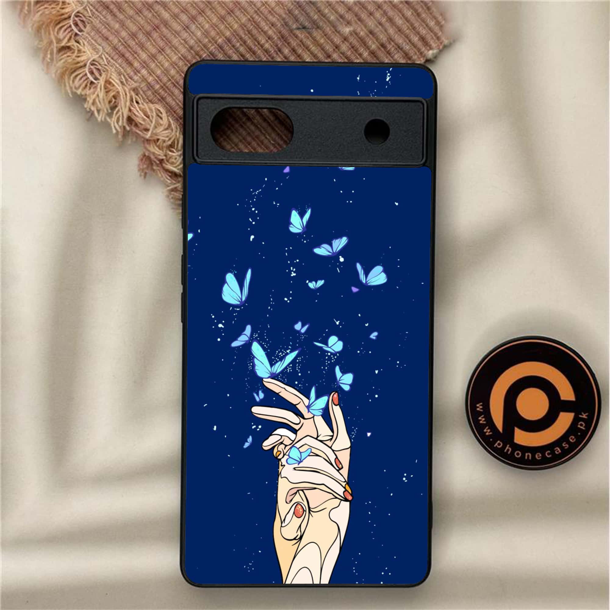 Google Pixel 6A - Butterflies Design - Premium Metal Printed soft Bumper Shock Proof Case