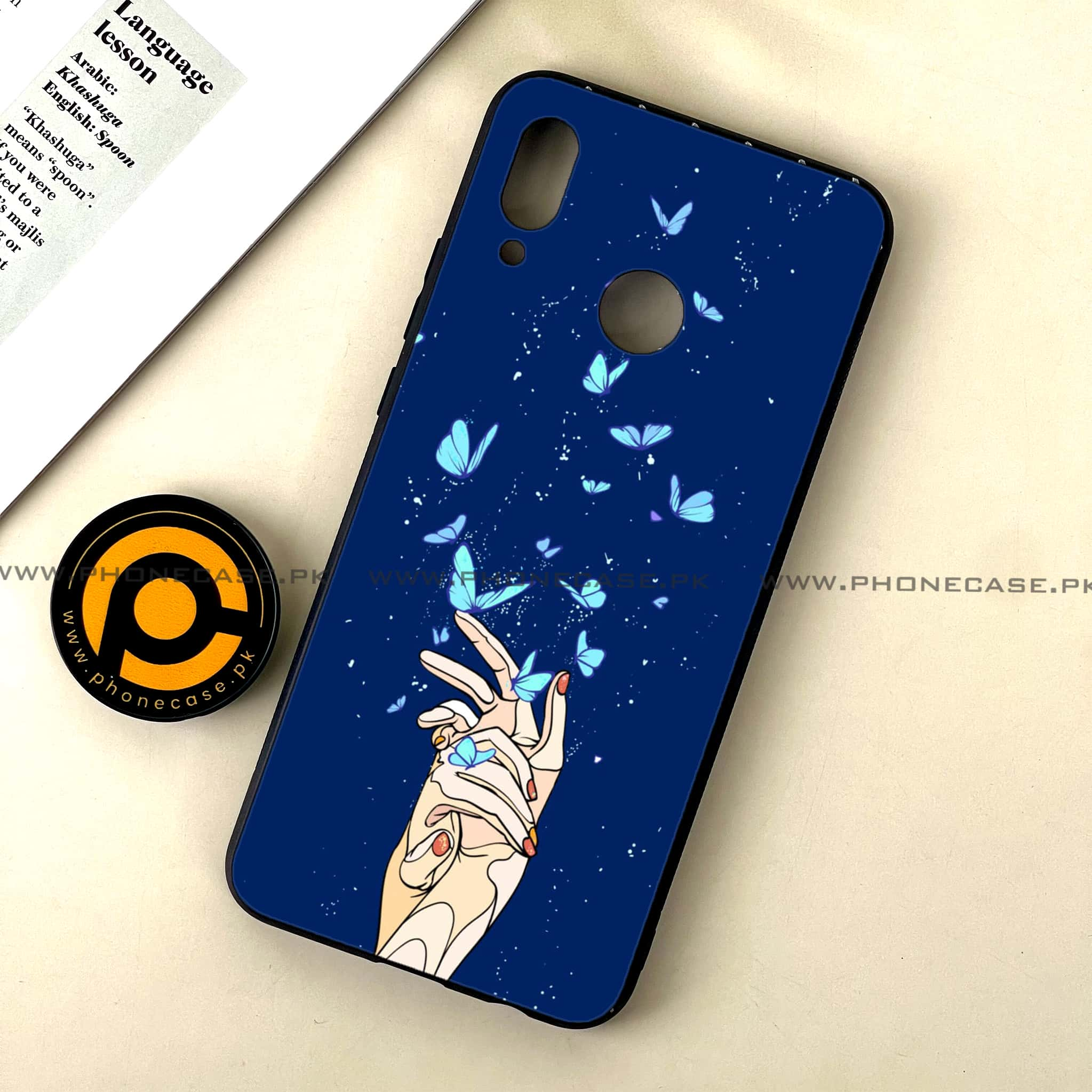 Huawei Nova 3 - Butterflies Design Series - Premium Printed Glass soft Bumper shock Proof Case