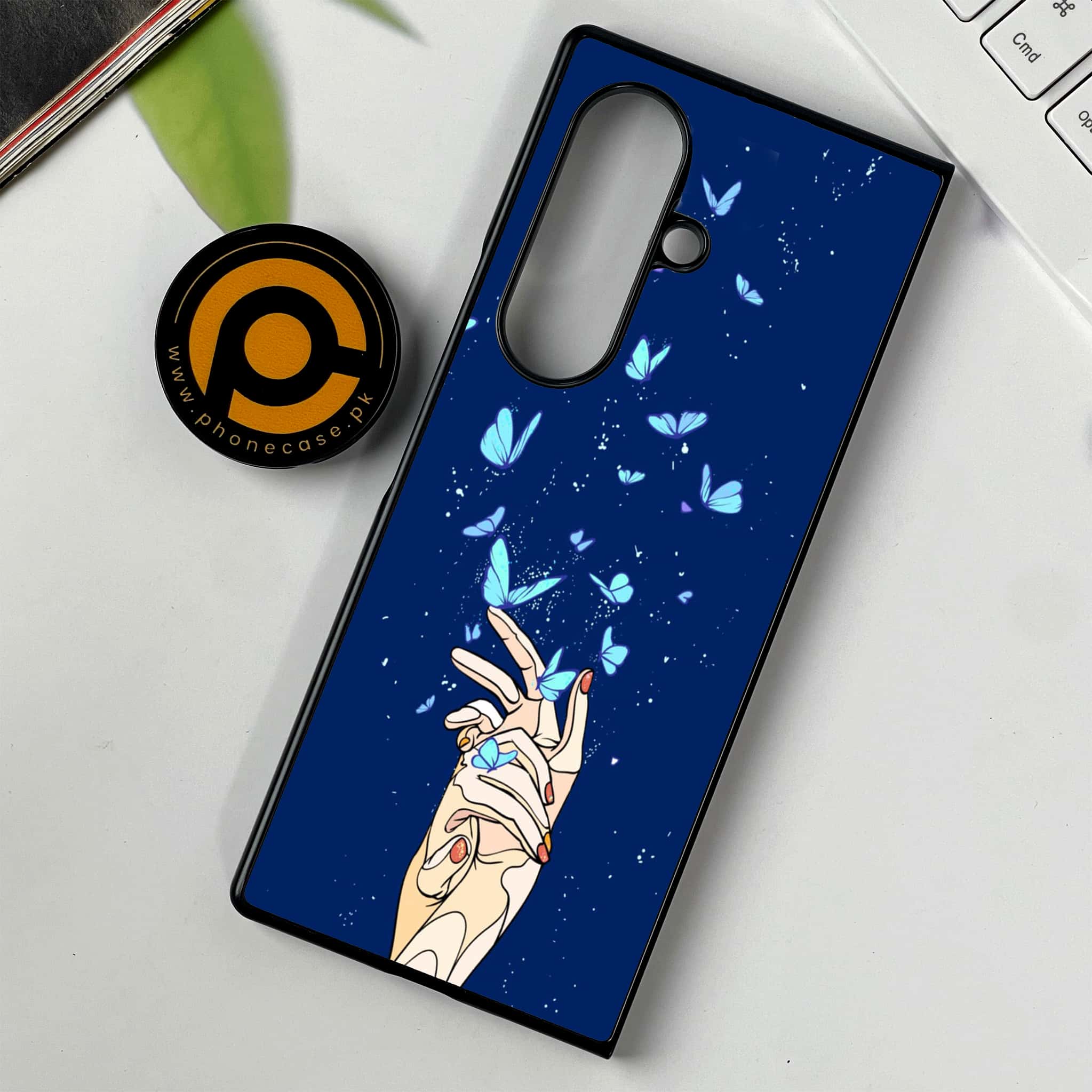 Samsung Galaxy Z Fold 7 - Butterflies Design Series - Premium Metal Printed soft Bumper shock Proof Case