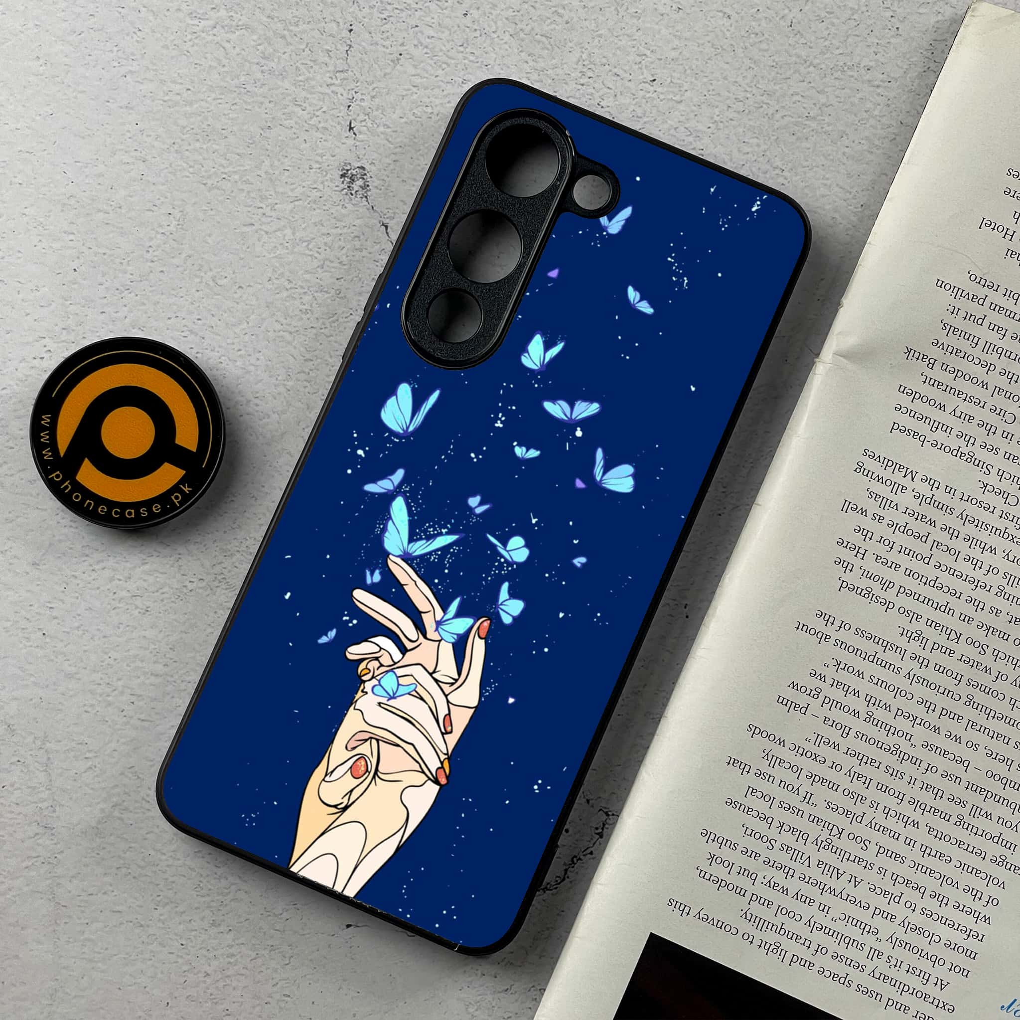 Vivo Y04 - Butterflies Design - Premium Metal Printed Soft Bumper Shockproof Case