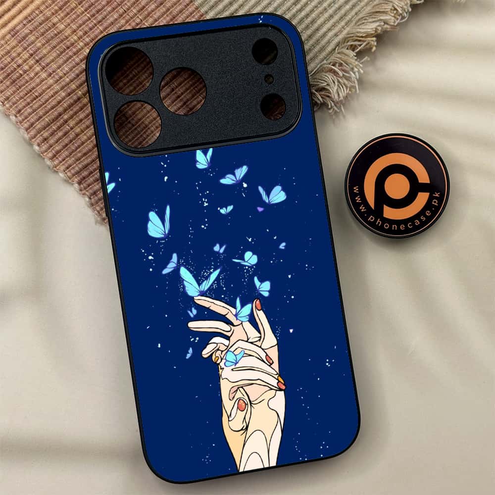 iPhone 17 Pro Max - Butterflies Design Series - Premium Metal Printed soft Bumper shock Proof Case