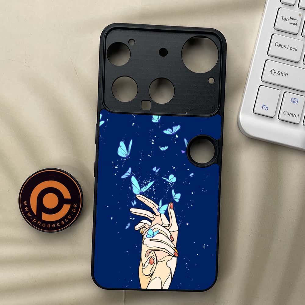 Nothing Phone 3 - Butterflies Design Series - Premium Metal  Printed soft Bumper shock Proof Case