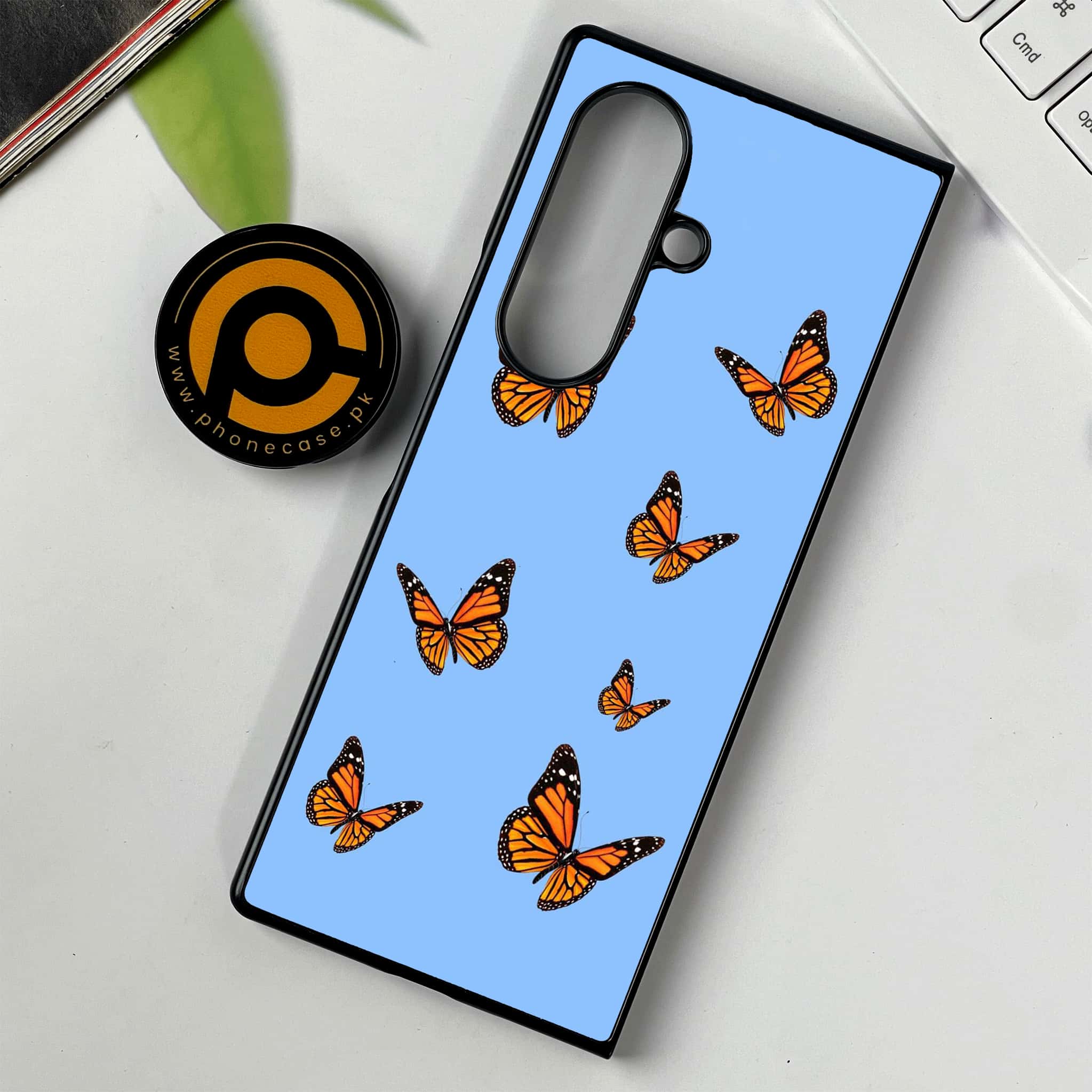 Samsung Galaxy Z Fold 7 - Butterflies Design Series - Premium Metal Printed soft Bumper shock Proof Case