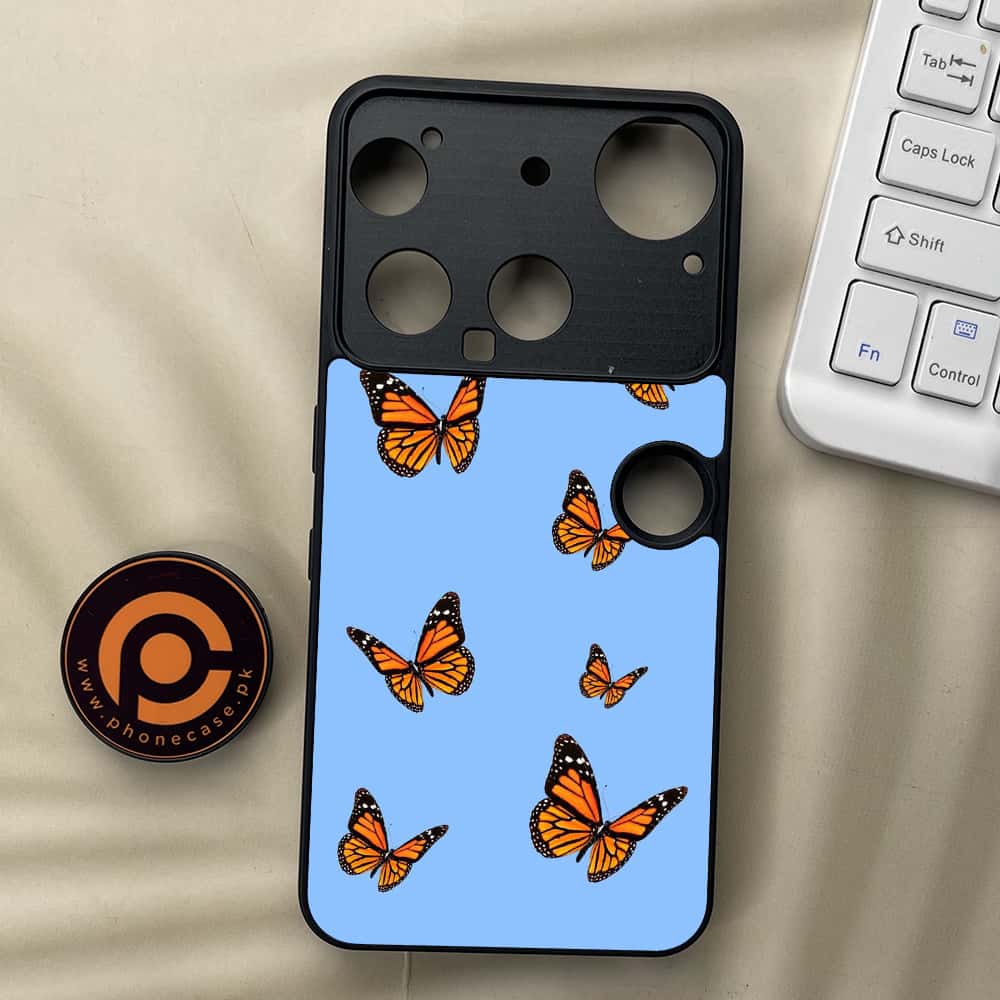 Nothing Phone 3 - Butterflies Design Series - Premium Metal  Printed soft Bumper shock Proof Case