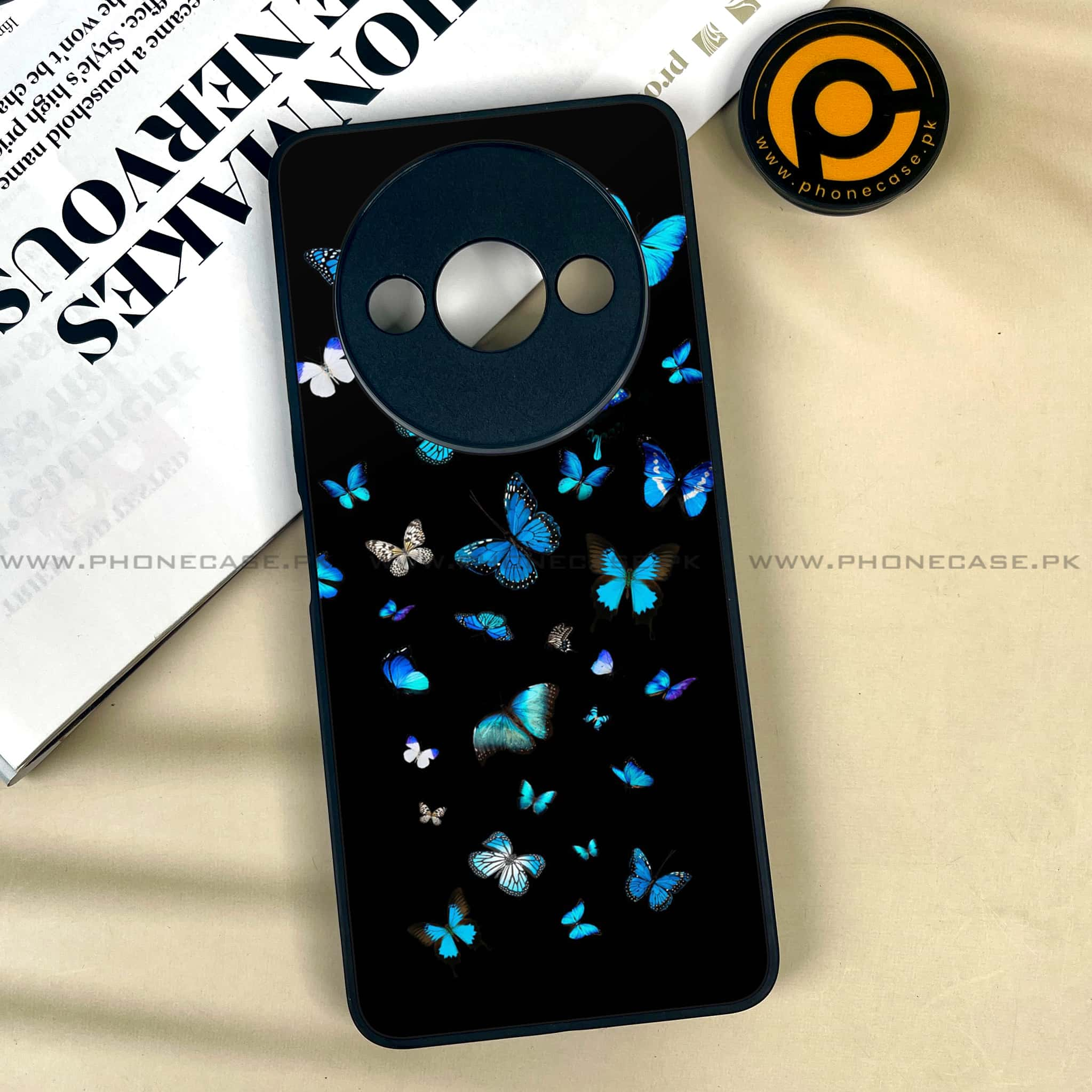 Xiaomi Redmi A3x - Butterflies Design - Premium Printed Metal soft Bumper shock Proof Case