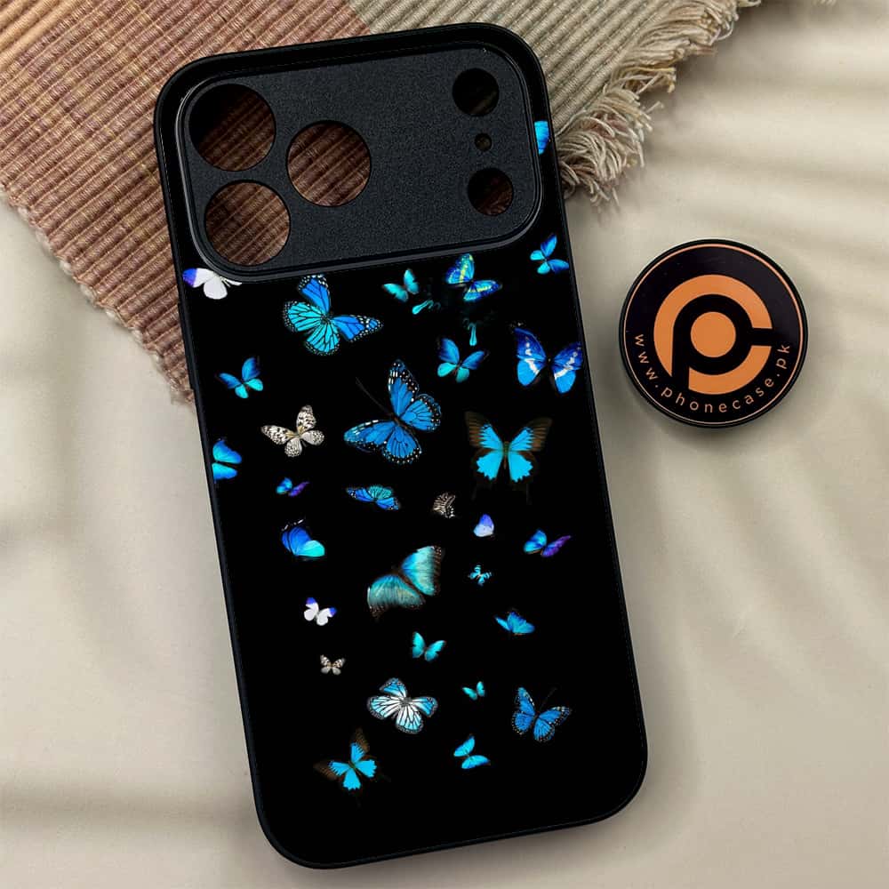 iPhone 17 Pro Max - Butterflies Design Series - Premium Metal Printed soft Bumper shock Proof Case