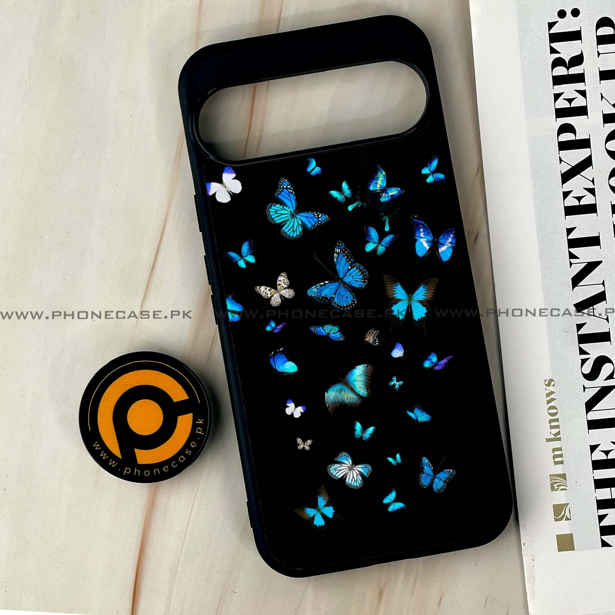 Google Pixel 9 Pro XL - Butterflies Design Series - Premium Printed Glass soft Bumper shock Proof Case