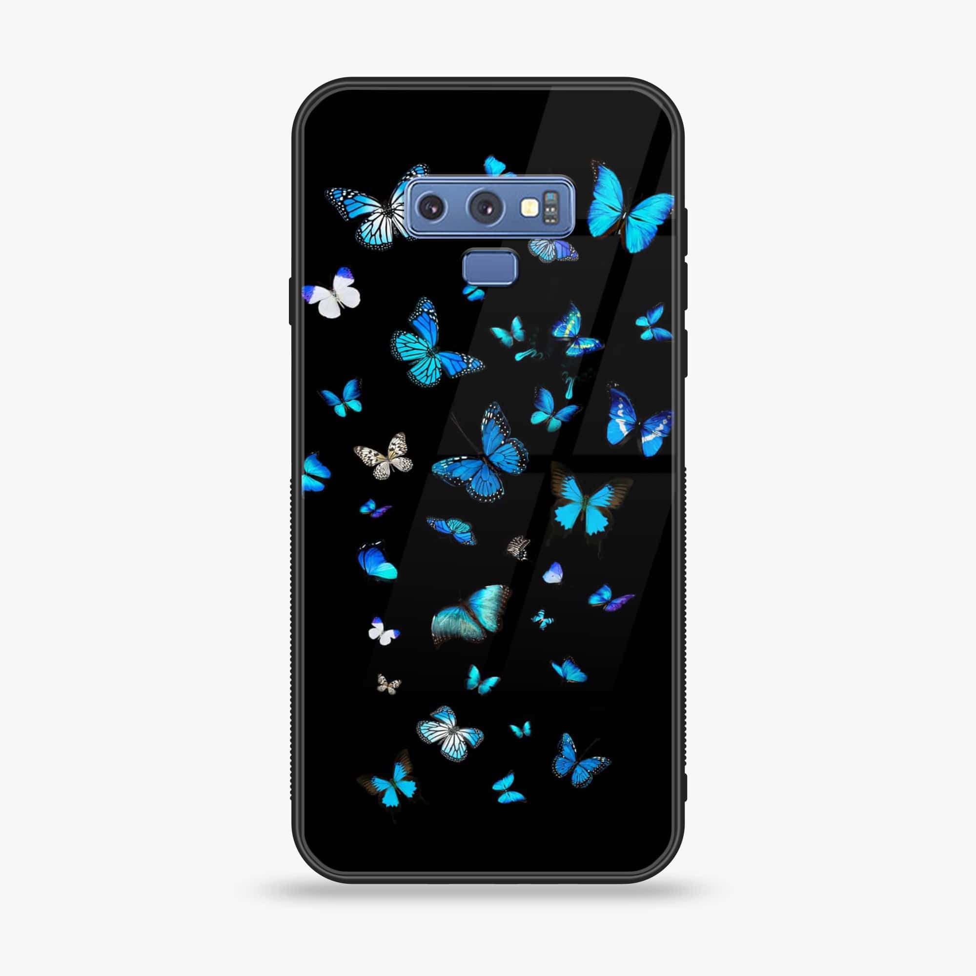 Samsung Galaxy Note 9 - Butterflies Design Series - Premium Printed Glass soft Bumper shock Proof Case