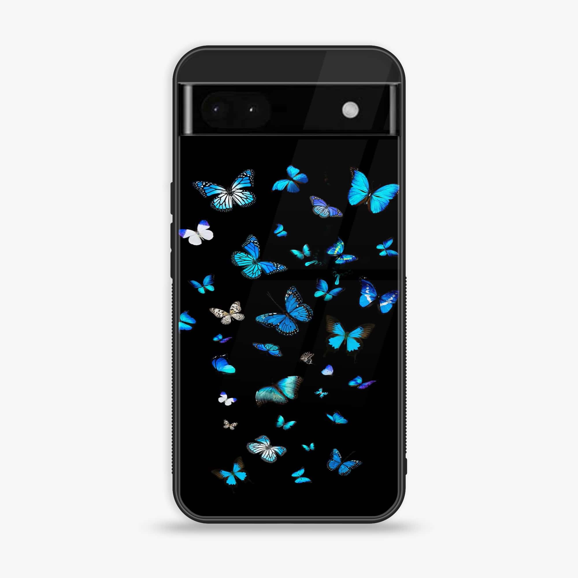 Google Pixel 6A - Butterflies Design - Premium Metal Printed soft Bumper Shock Proof Case