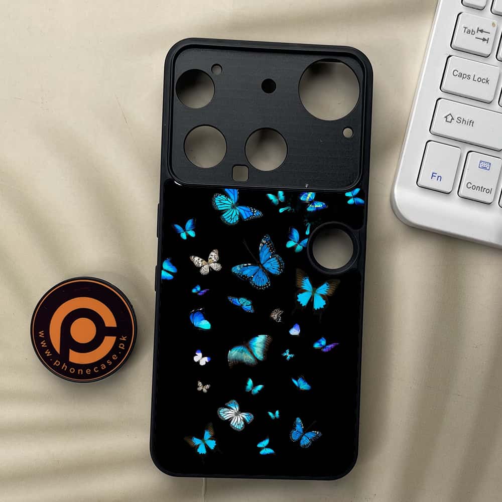 Nothing Phone 3 - Butterflies Design Series - Premium Metal  Printed soft Bumper shock Proof Case
