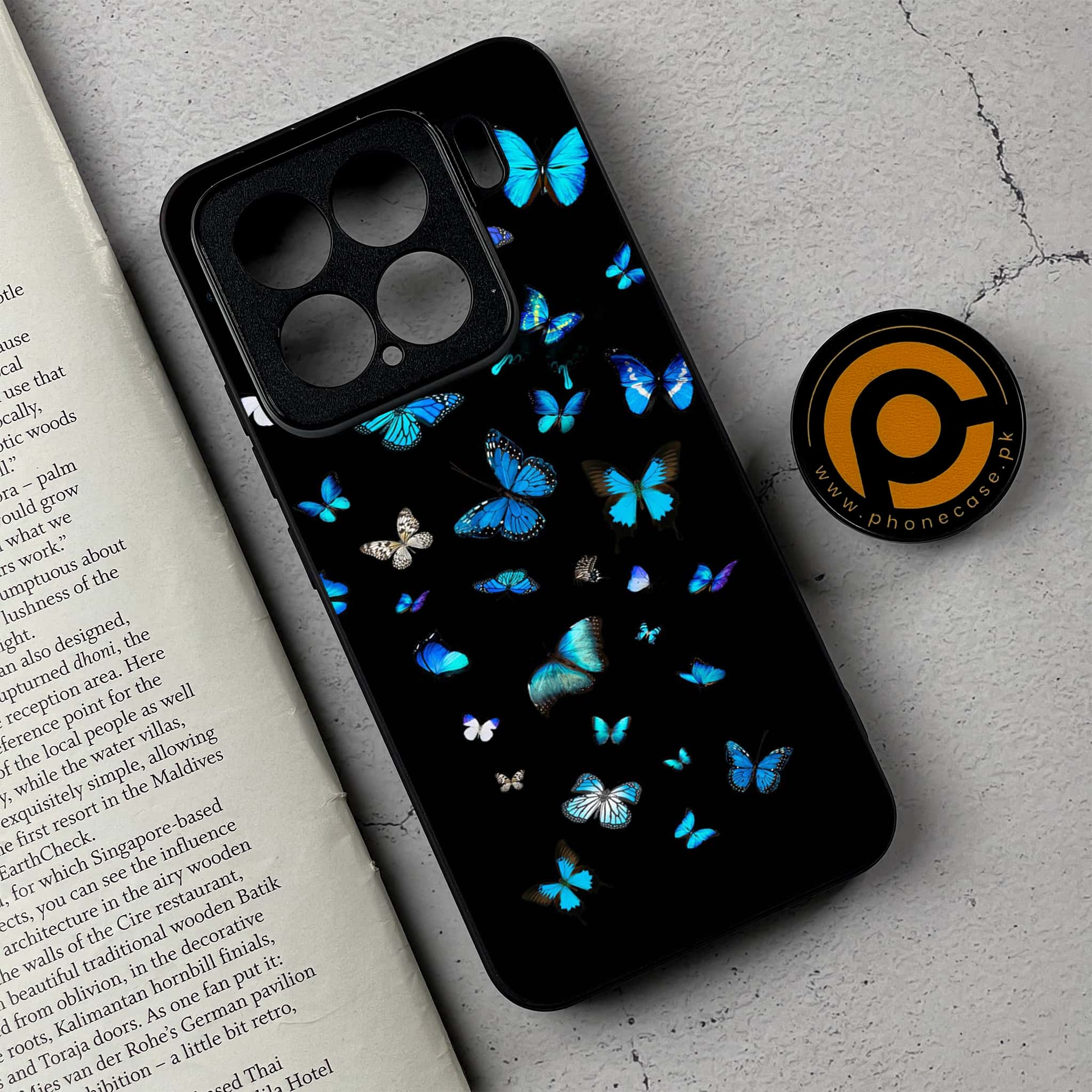 Xiaomi 15 - Butterflies Design - Premium Metal Printed soft Bumper shock Proof Case