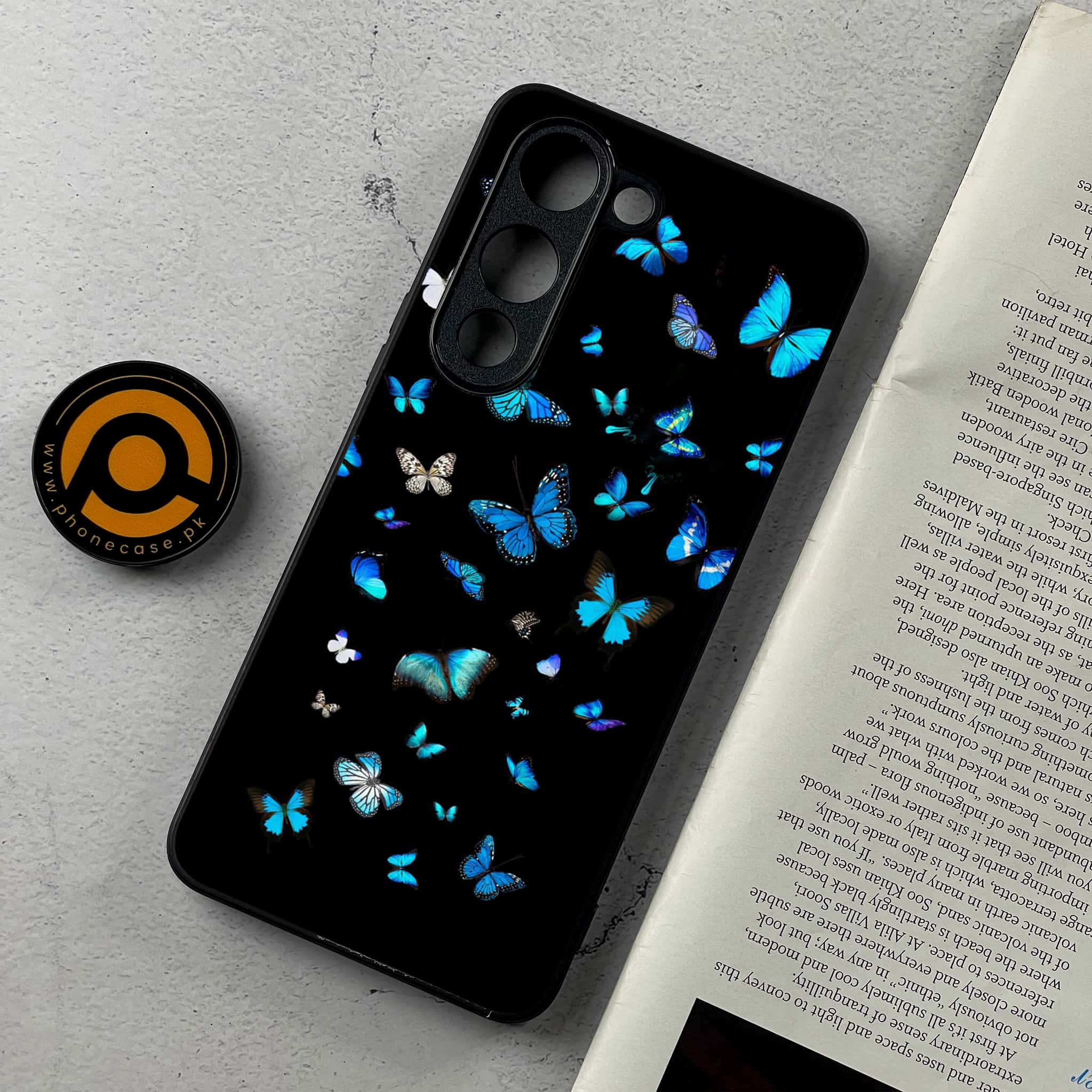 Vivo Y04 - Butterflies Design - Premium Metal Printed Soft Bumper Shockproof Case