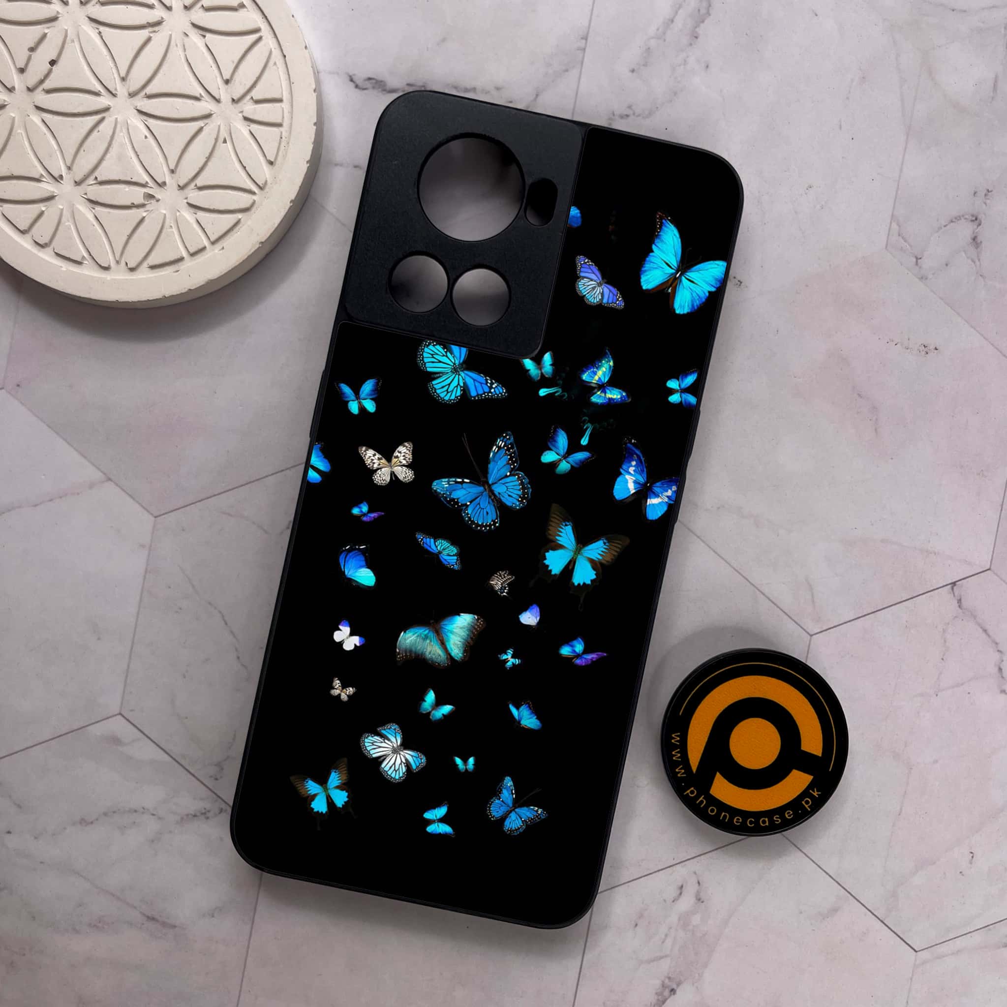 OnePlus 10R - Butterflies Design - Premium Metal Printed soft Bumper shock Proof Case